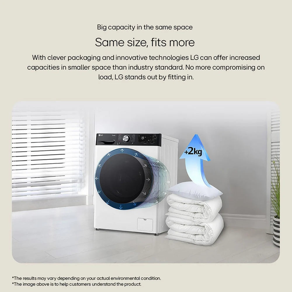 LG Y500 F4Y513GBLN1 13kg 1400 Spin AI Direct Drive Washing Machine Slate Grey - A Rated