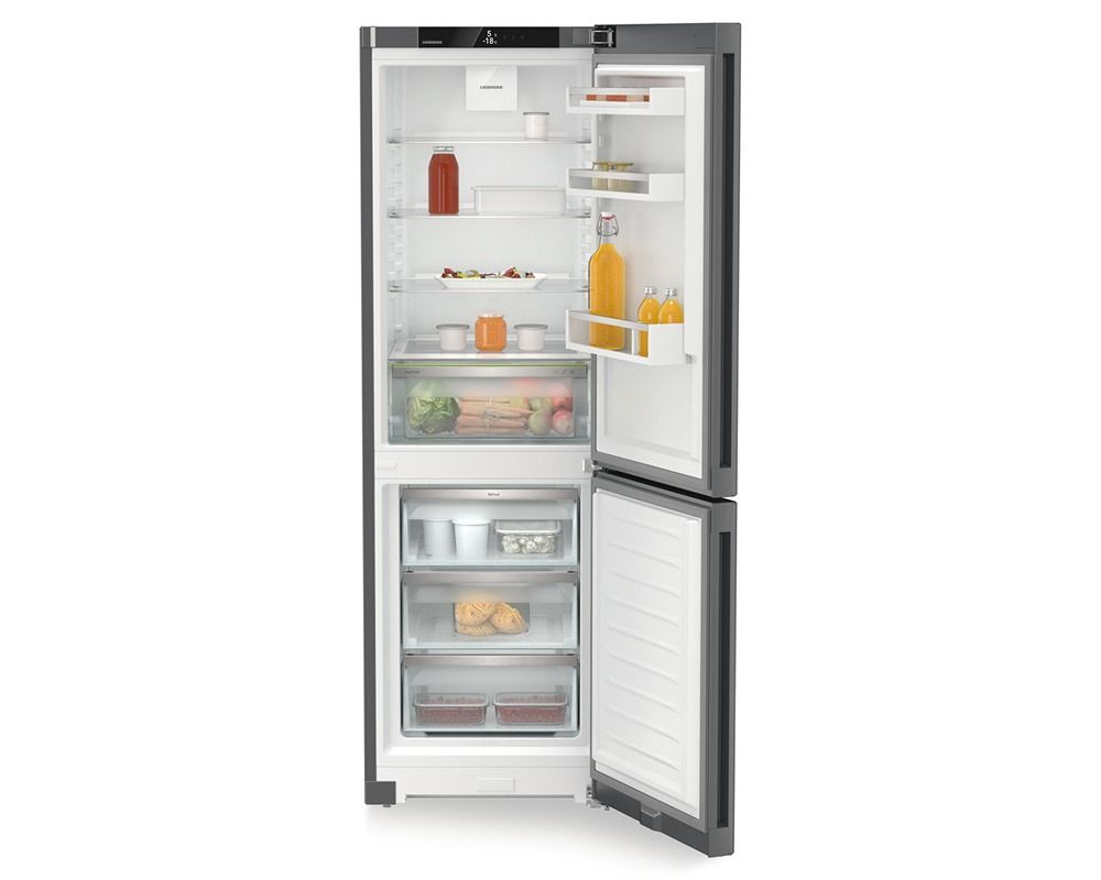 Liebherr CNDGC5203 Pure NoFrost Freestanding 60/40 Fridge Freezer Dark Grey - C Rated