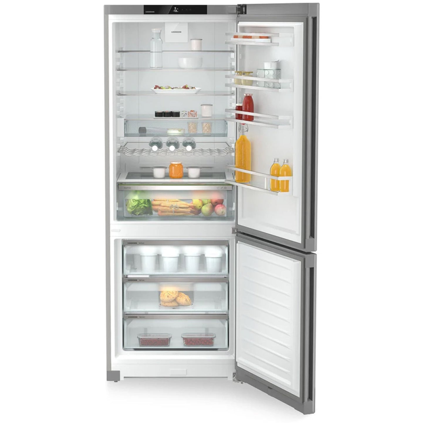 Liebherr Plus CNSFA7723 No Frost Easy Fresh Fridge Freezer Silver