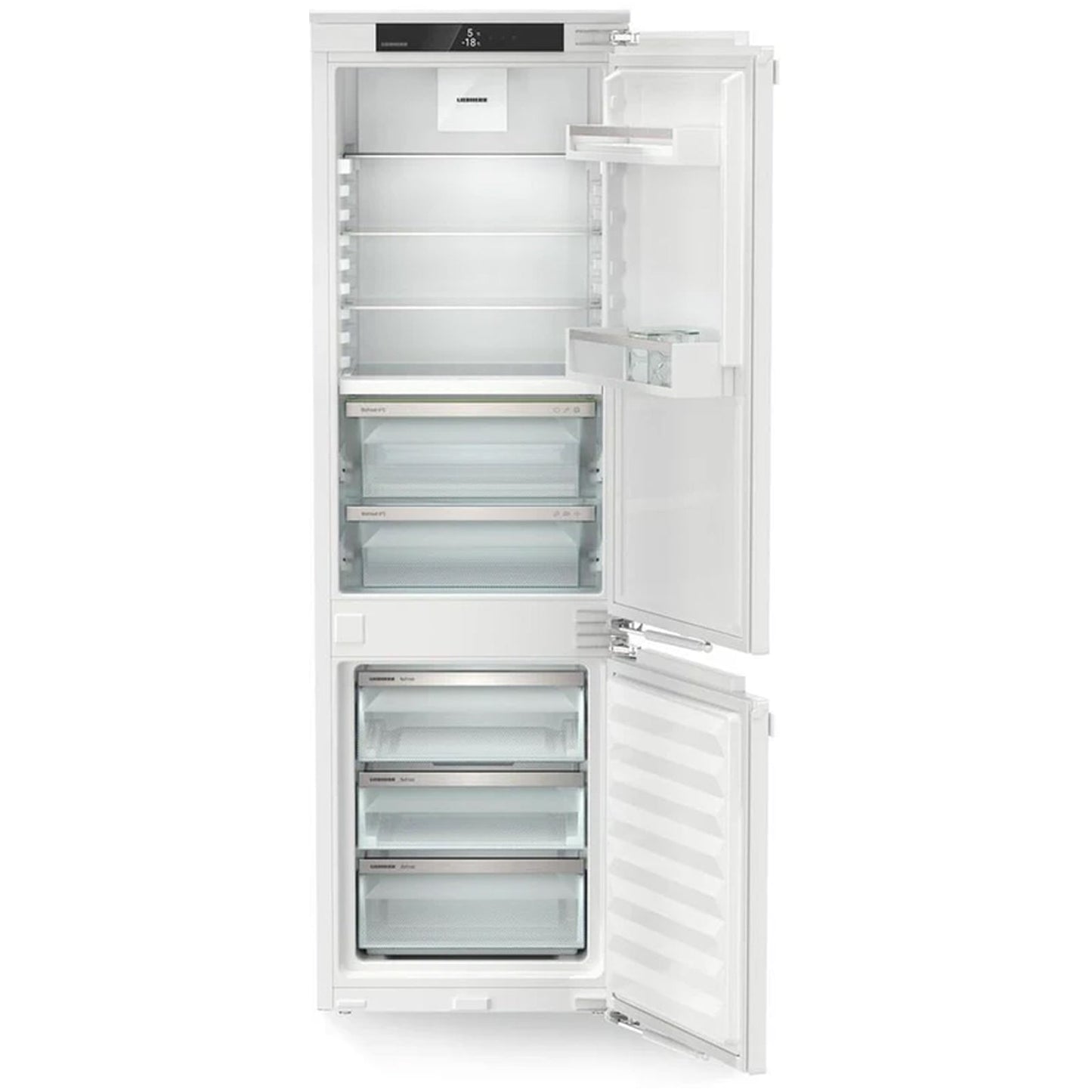 Liebherr Plus ICBNDI5123 178cm 244L Bio Fresh No Frost Built in Fully Integrated Fridge Freezer White