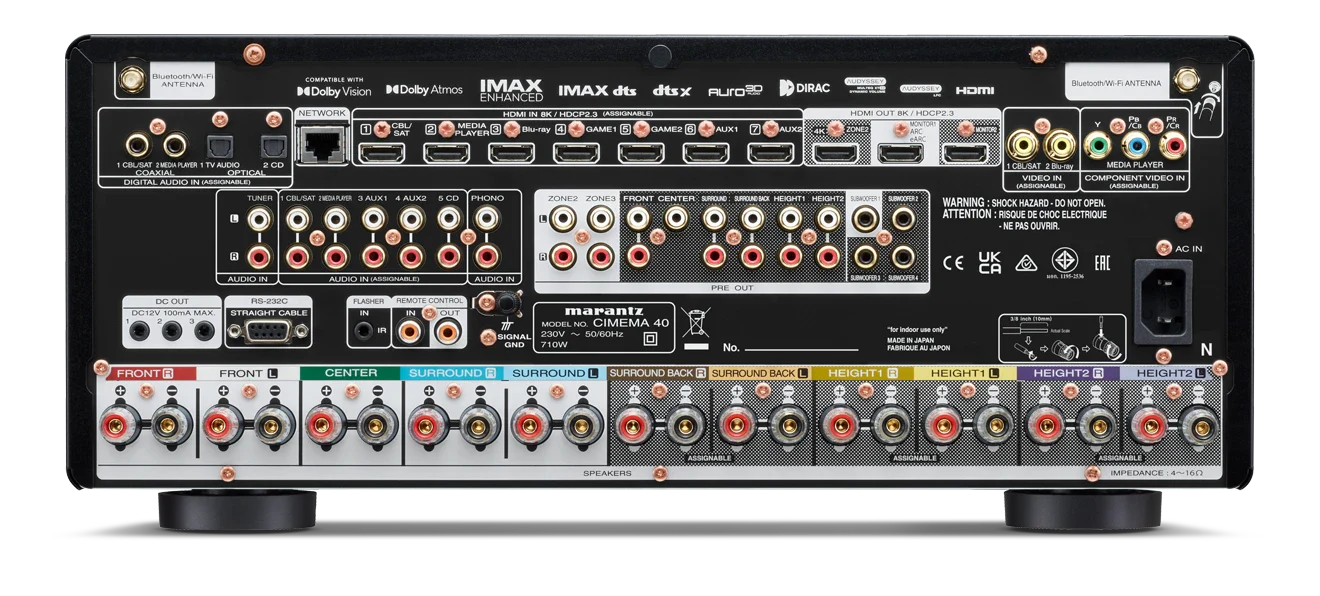 Marantz CINEMA 40 Premium 9.2 Channel AV Receiver - Black