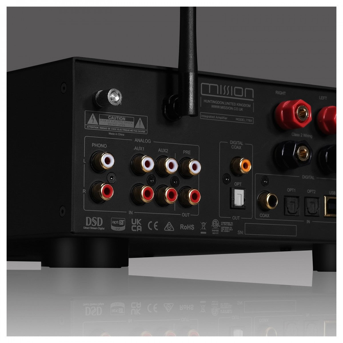 Mission 778X Integrated Amplifier Black with Wharfedale Diamond 12.3i Floorstanding Speakers Walnut Pair Hifi Package
