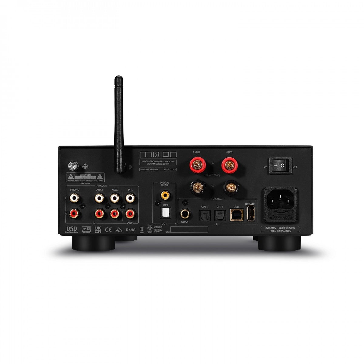 Mission 778X Integrated Amplifier with Acoustic Energy AE300 MK2 Bookshelf Speakers - Black