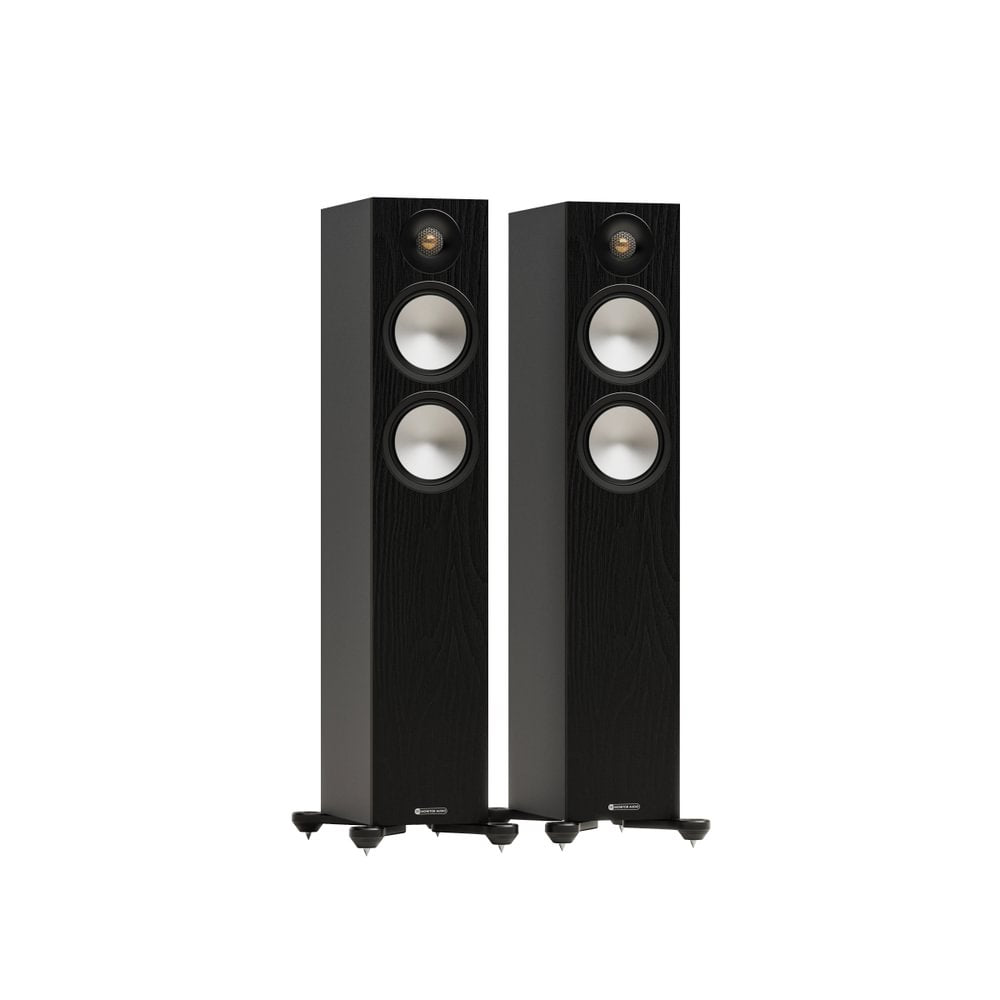 Mission 778X Integrated Amplifier with Monitor Audio Bronze 300 7G Floorstanding Speakers Pair HiFi Package - Black