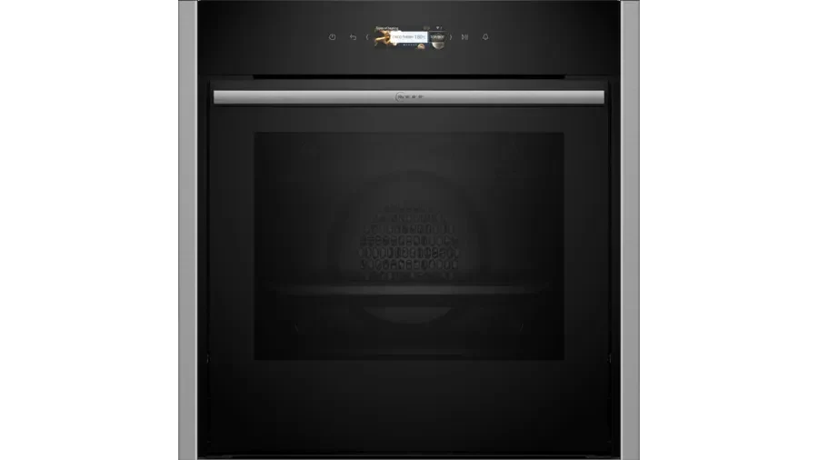 Neff B54CR71N0B N70 Slide and Hide Built-In Electric Single Oven Stainless Steel
