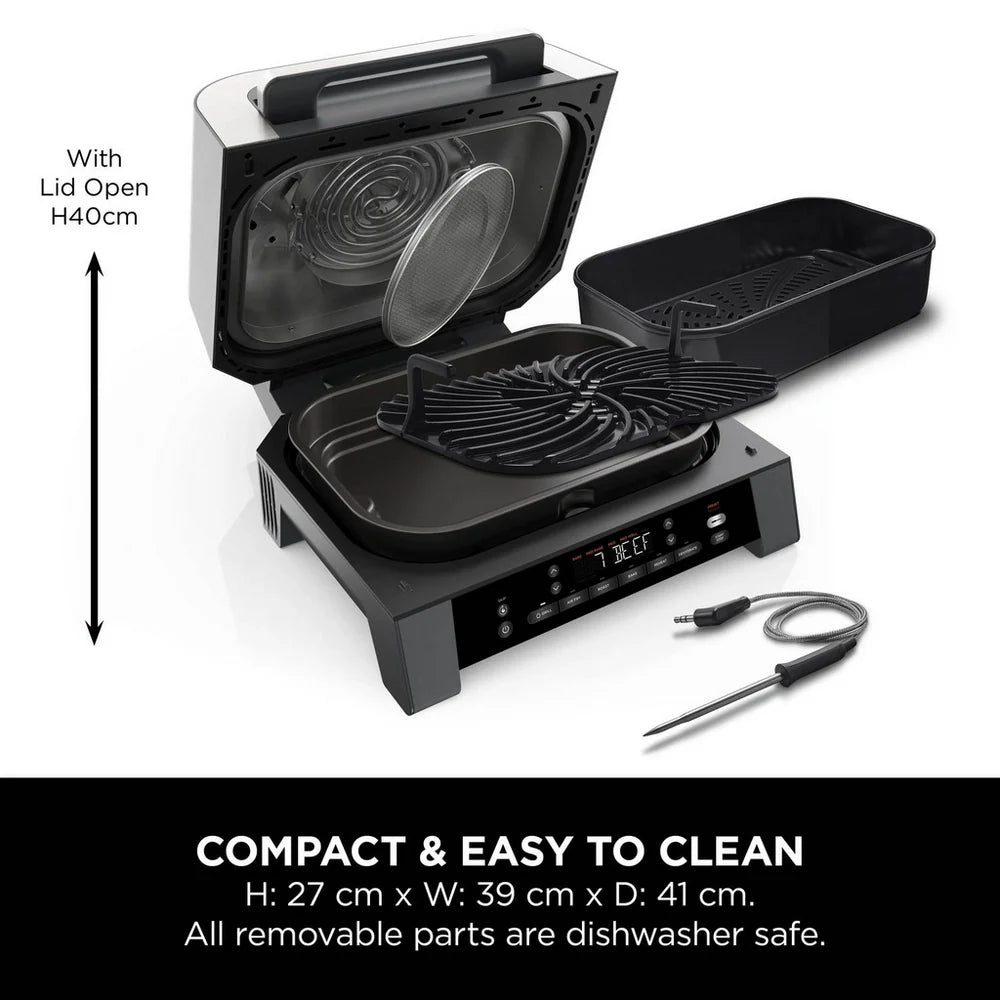 Ninja DG551UK 6-in-1 MAX Air Fryer & Grill Black & Stainless Steel