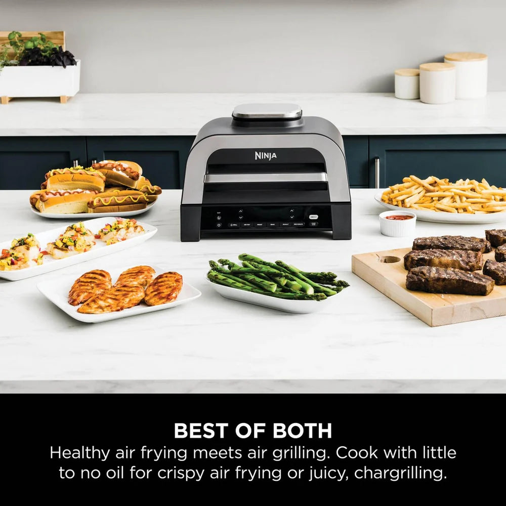 Ninja DG551UK 6-in-1 MAX Air Fryer & Grill Black & Stainless Steel