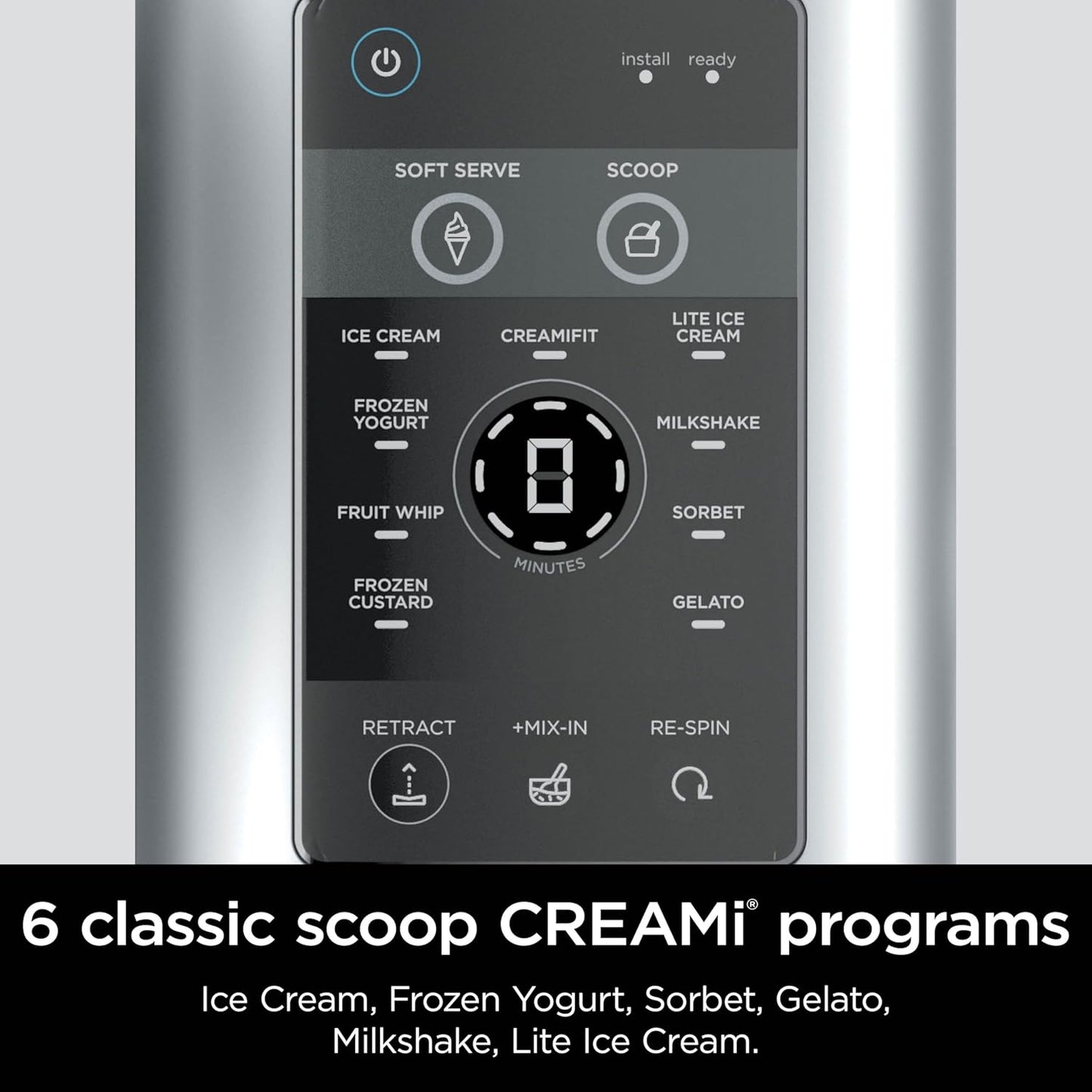 Ninja Swirl by CREAMi 13 in 1 Soft Serve and Ice Cream Maker NC701UK - Platinum Silver