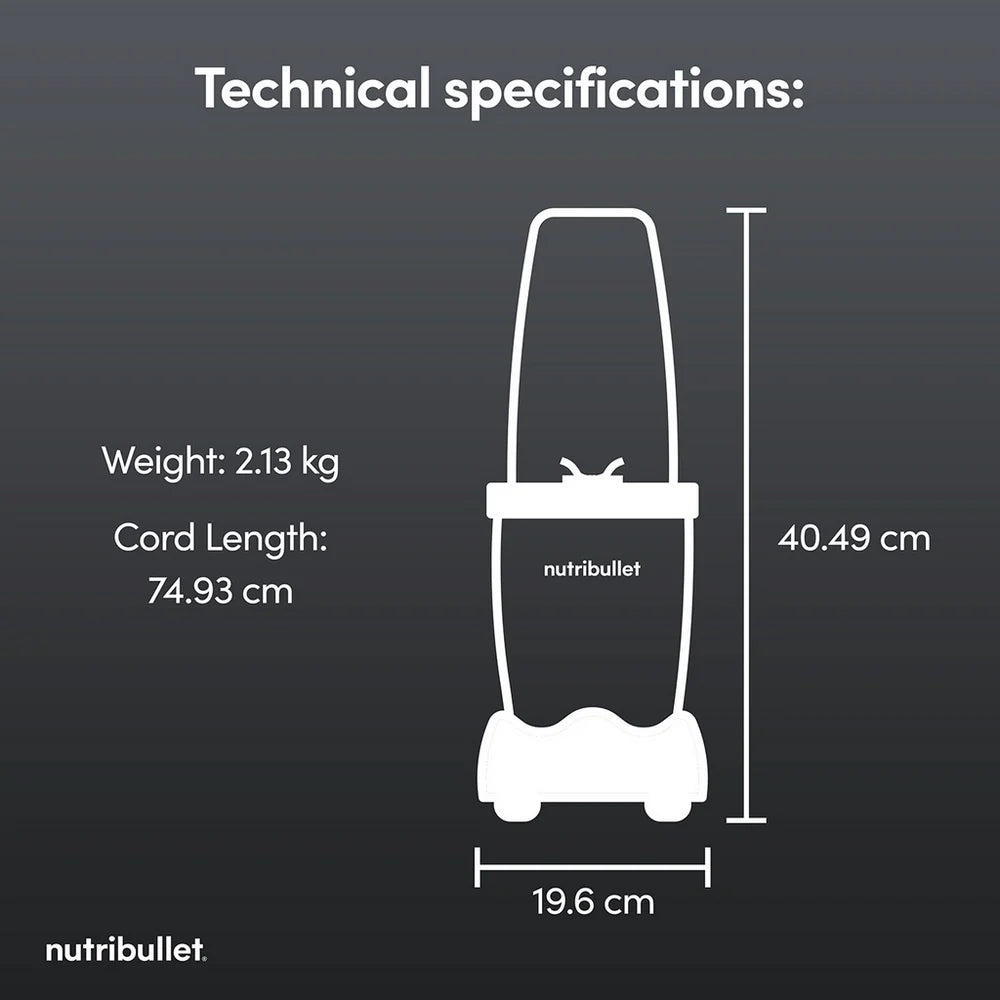 Nutribullet 900 Series McLaren F1 Team Edition Portable Blender 2775 - Grey
