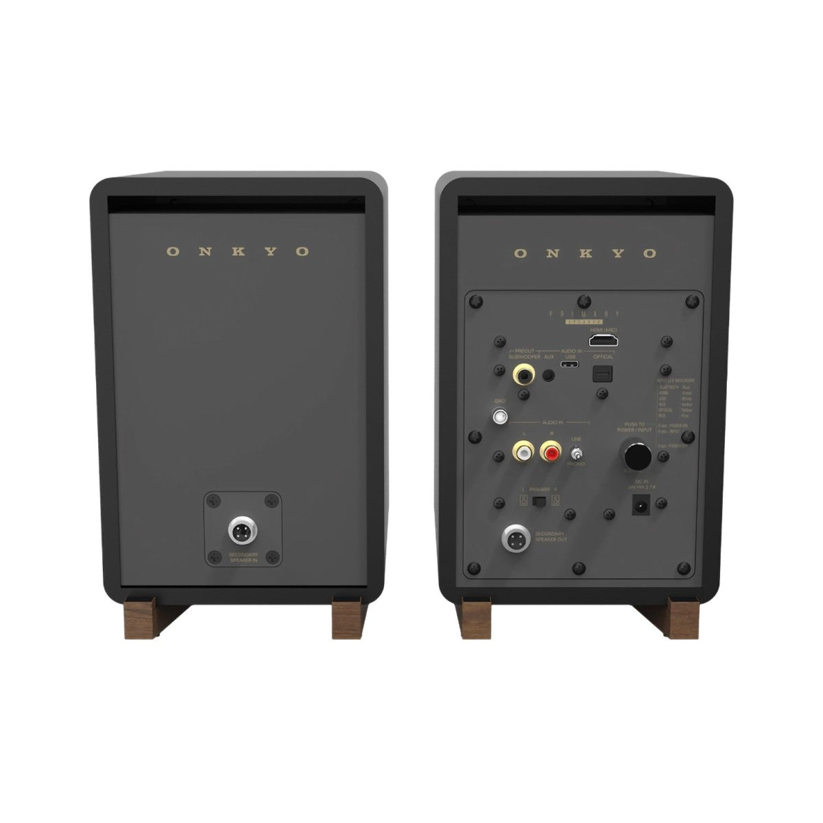 Onkyo Creator Series GX-30ARC Active Bookshelf Speakers Pair - Black