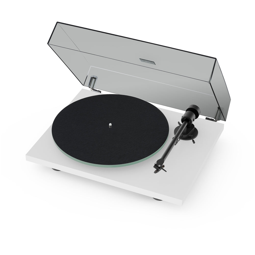 Pro-Ject T1 EVO Phono Belt-Driven Turntable White and Ruark R410 Integrated Wireless Music System Grey HiFi Package
