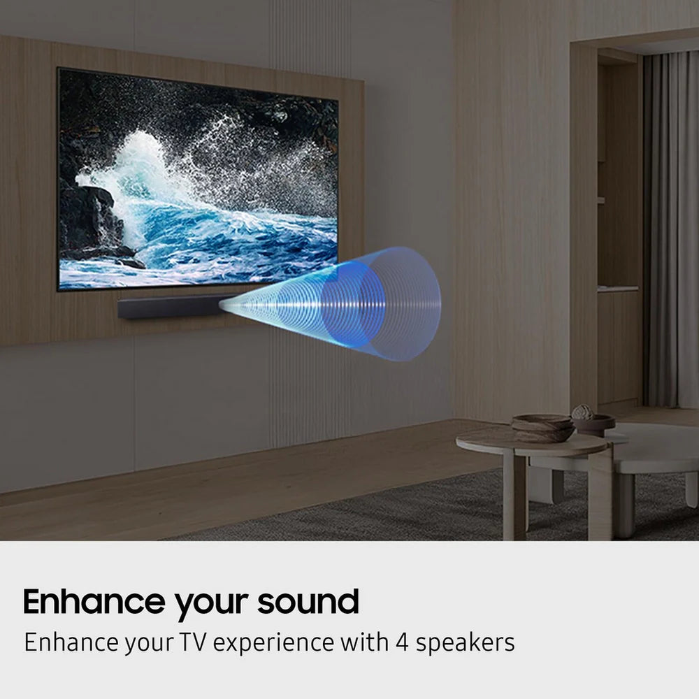 Samsung HW-B400F 2.0ch Wireless Soundbar in Titan Black 2025