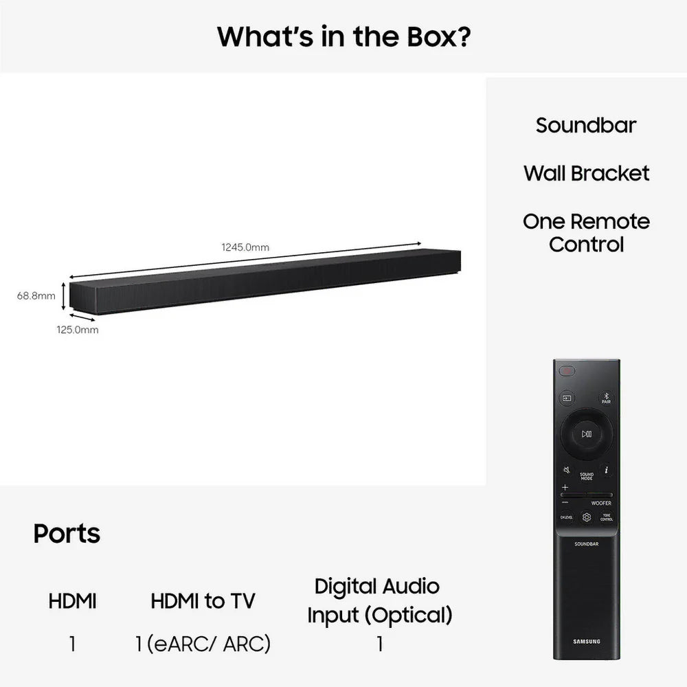 Samsung HW-QS90H Q-Series 7.1.2 Ch Dolby Atmos All-in-One Soundbar - Black (2026)