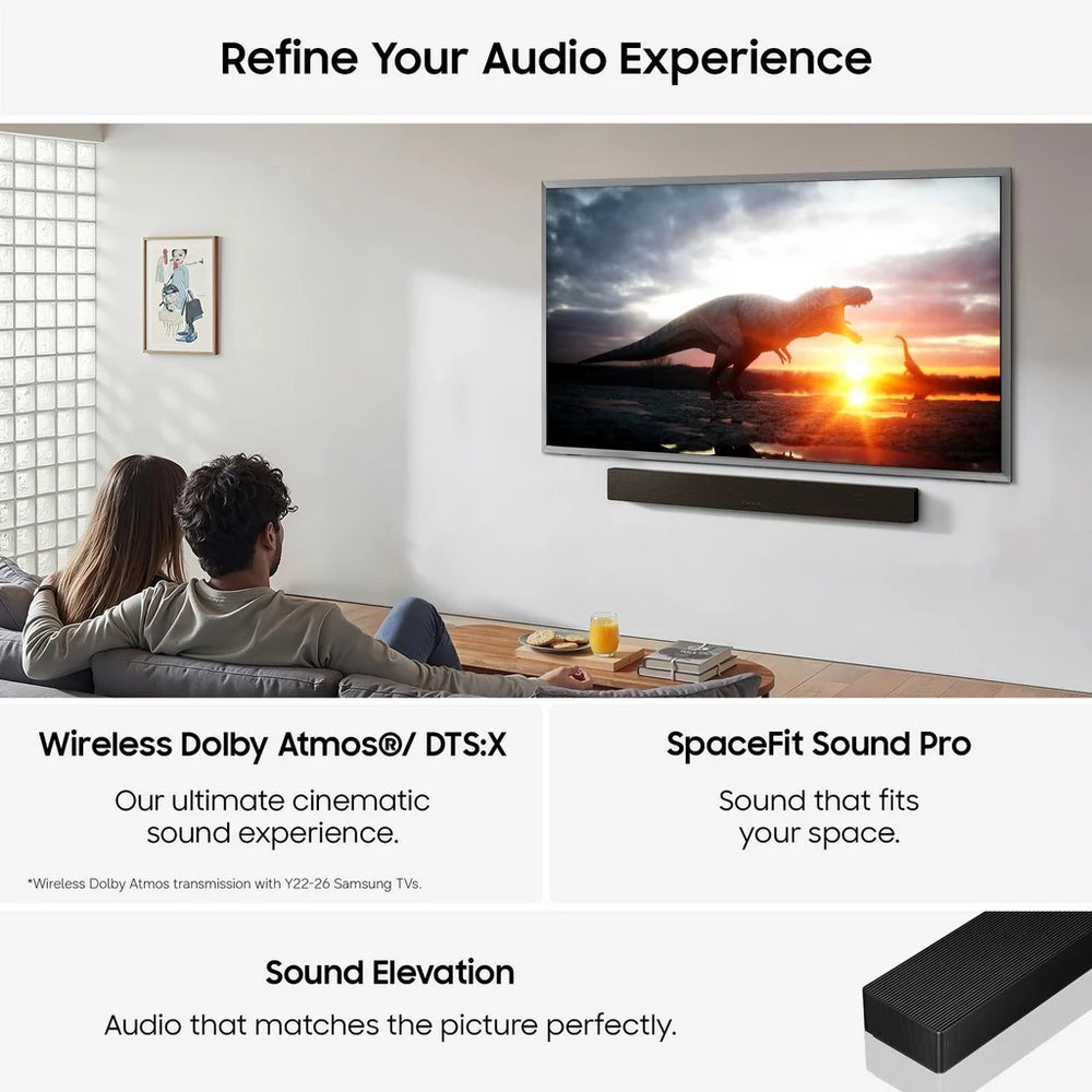 Samsung HW-QS90H Q-Series 7.1.2 Ch Dolby Atmos All-in-One Soundbar - Black (2026)