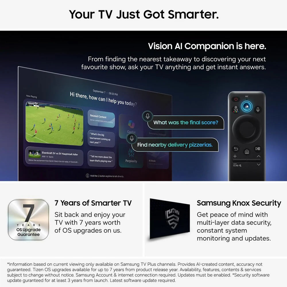 Samsung UE85U8020HKXXU 85 Inch U8020H 4K HD HDR Crystal UHD AI Smart TV 2026
