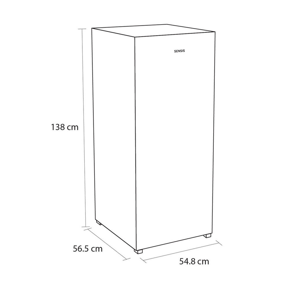 Sensis RFTLF01Z54EW 54.8cm Freestanding Low Frost Tall Freezer White