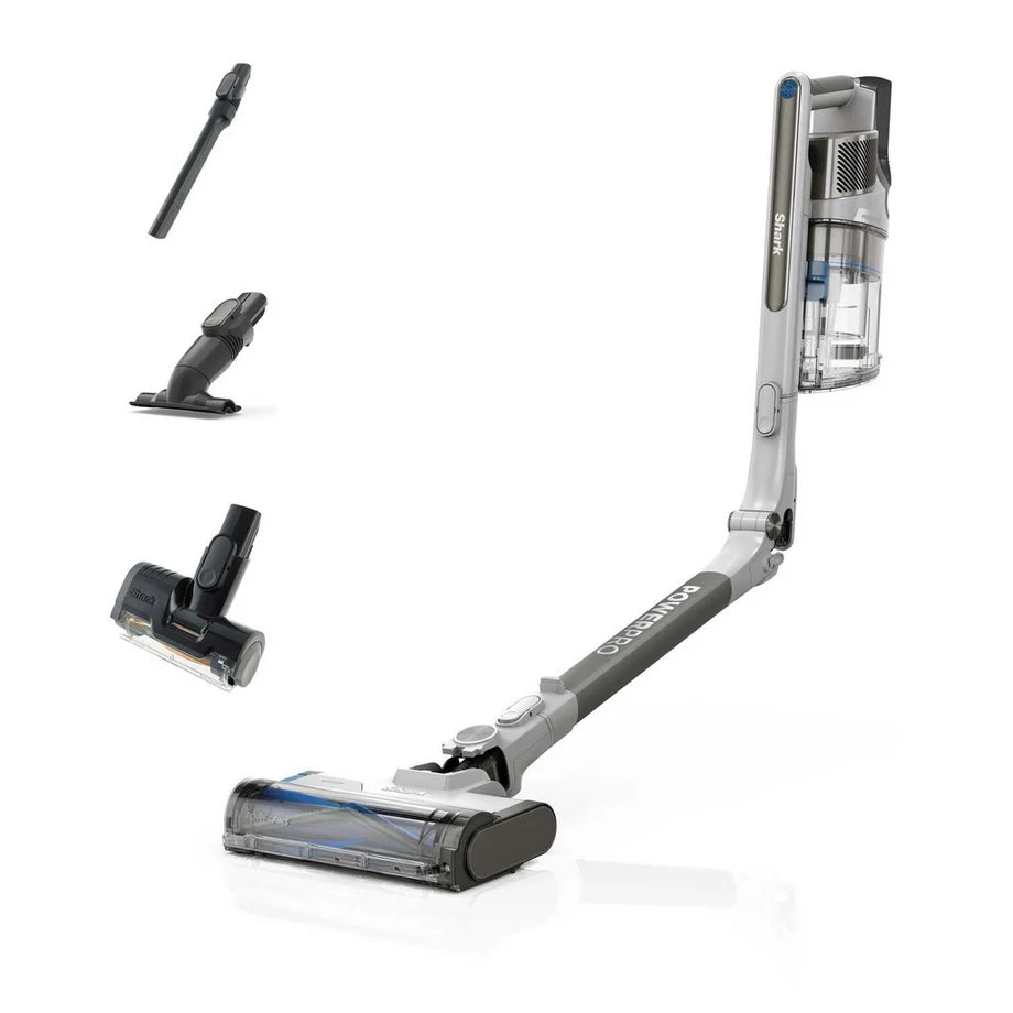 Shark IZ380UKT PowerPro Pet Cordless Stick Vacuum Cleaner with Anti Hair Wrap and Floor Detect - Up To 50 Minutes Run Time Java Metallic