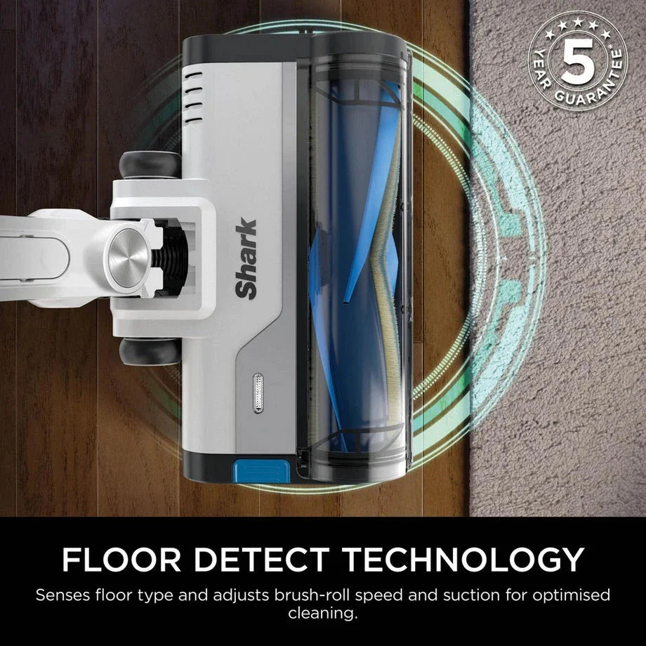 Shark IZ380UKT PowerPro Pet Cordless Stick Vacuum Cleaner with Anti Hair Wrap and Floor Detect - Up To 50 Minutes Run Time Java Metallic