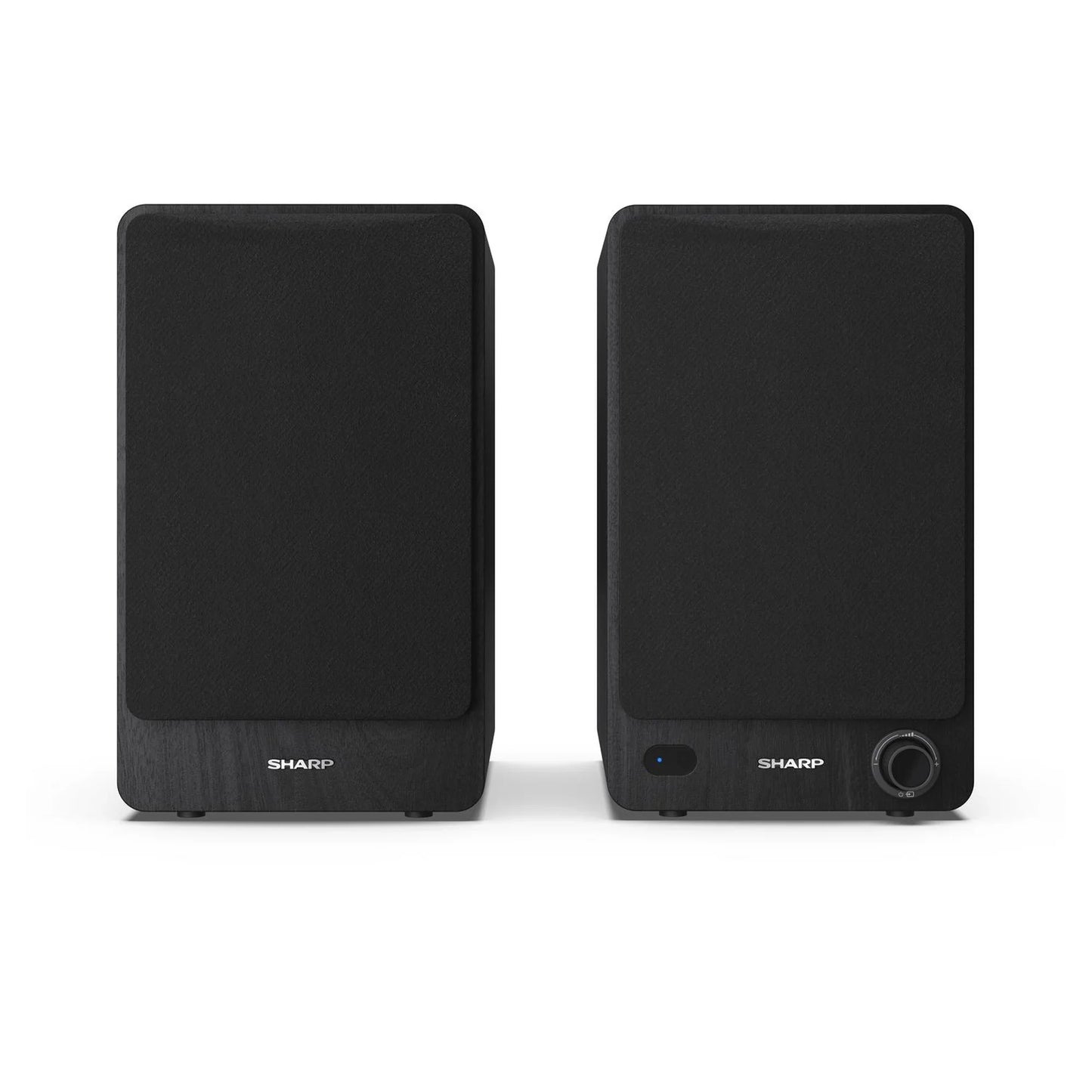 Sharp RP-TT100 Fully Automatic Bluetooth Turntable with CP-SS30 BK Active Bookshelf Speakers Pair - Black