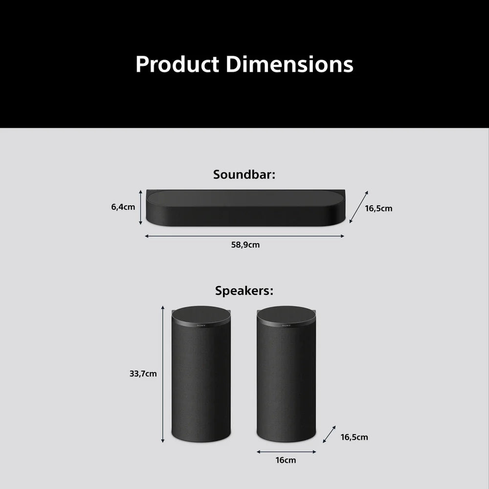 Sony BRAVIA Theatre Trio (HT-A8) Dolby Atmos / DTS:X 3.0.2 Home Cinema System