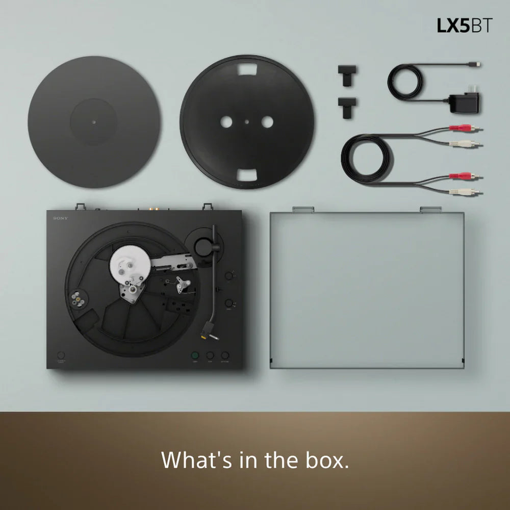 Sony PSLX5BT Fully Automatic Bluetooth Turntable With Klipsch R-50PM Powerd Bluetooth Speakers Pair Hi-Fi Package