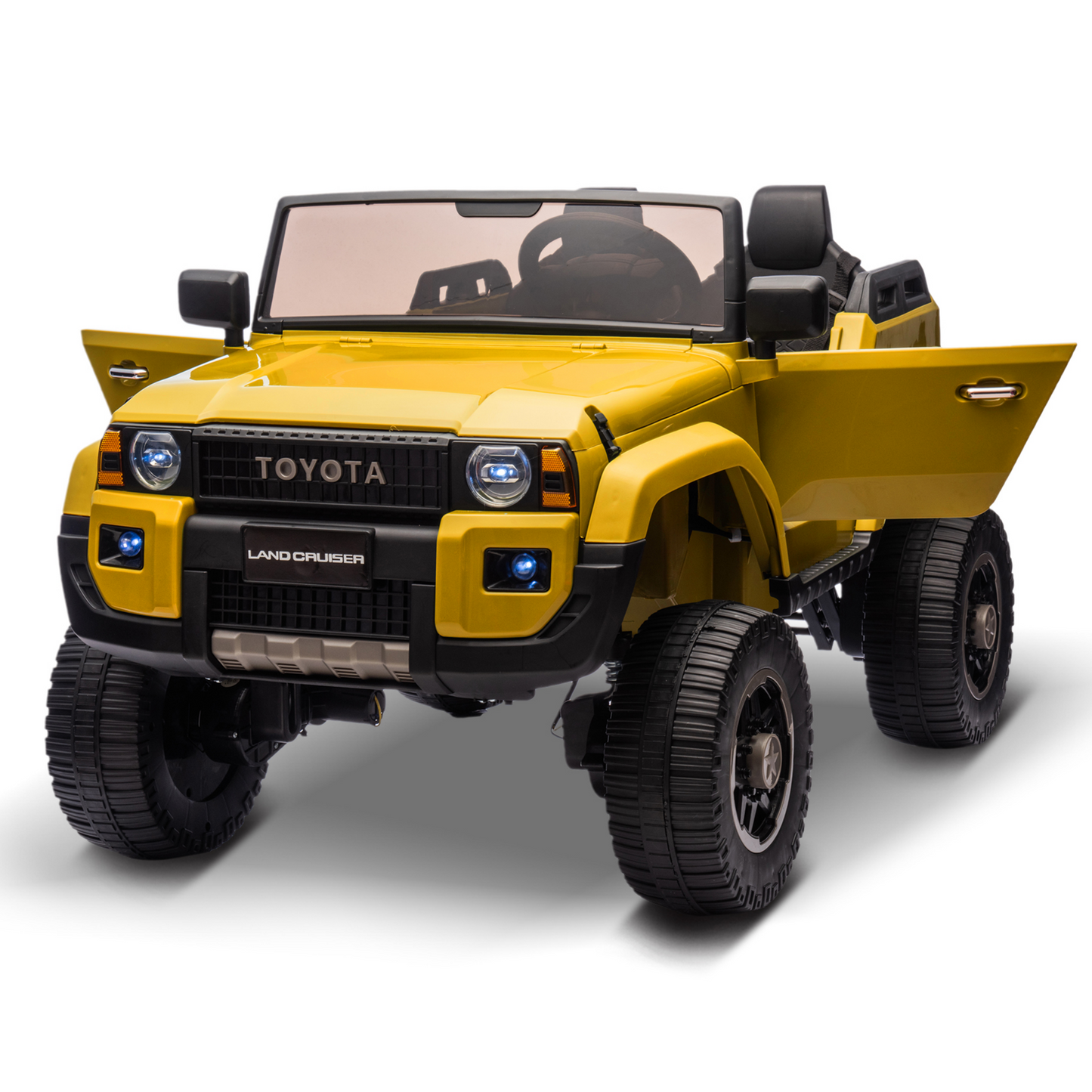 Garvee Ride P Series 24V Kids Electric Ride-On Car w/Parent Remote Control, 4WD/2WD Switch, Bluetooth Music, LED Lights & Shovel – 2-Seater Off-Road Toy for Over 3 Years, ASTM/CPSIA Certified
