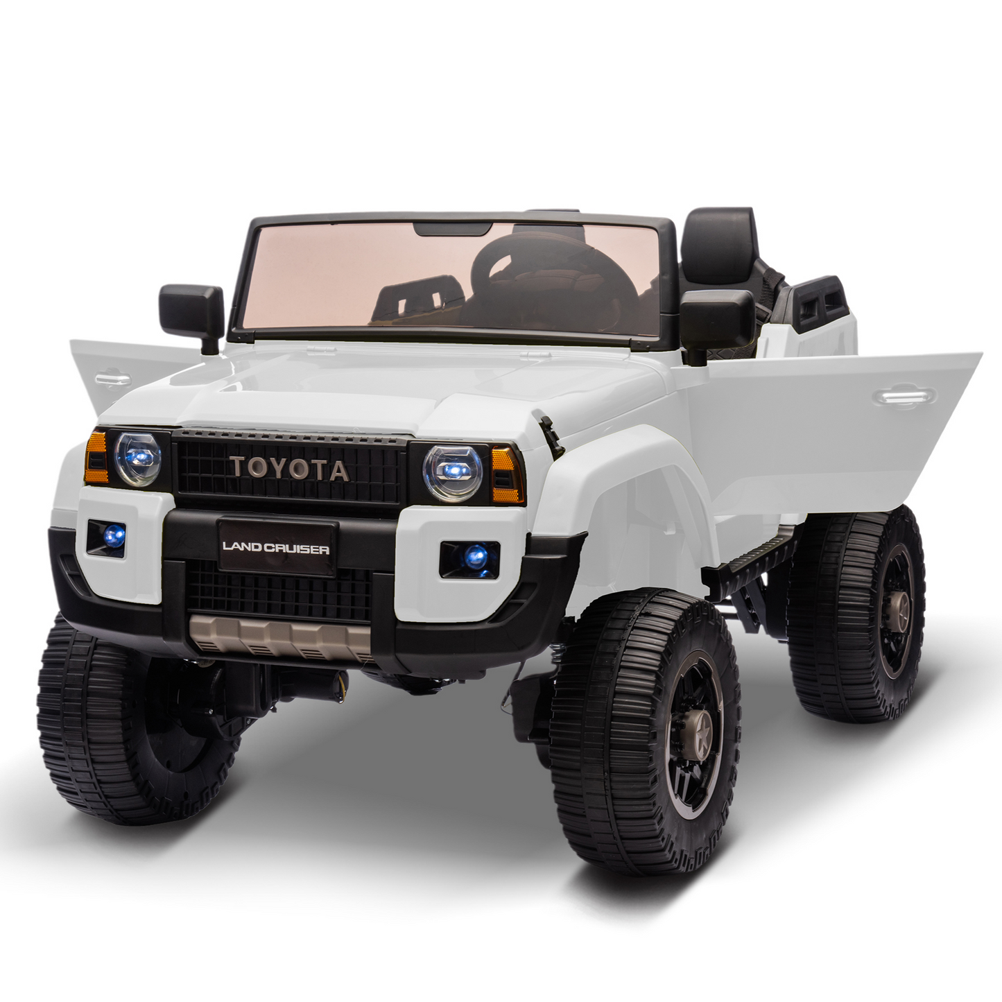 Garvee Ride P Series  24V Kids Electric Ride-On Car w/Parent Remote Control, 4WD/2WD Switch, Bluetooth Music, LED Lights & Shovel – 2-Seater Off-Road Toy for Over 3 Years, ASTM/CPSIA Certified