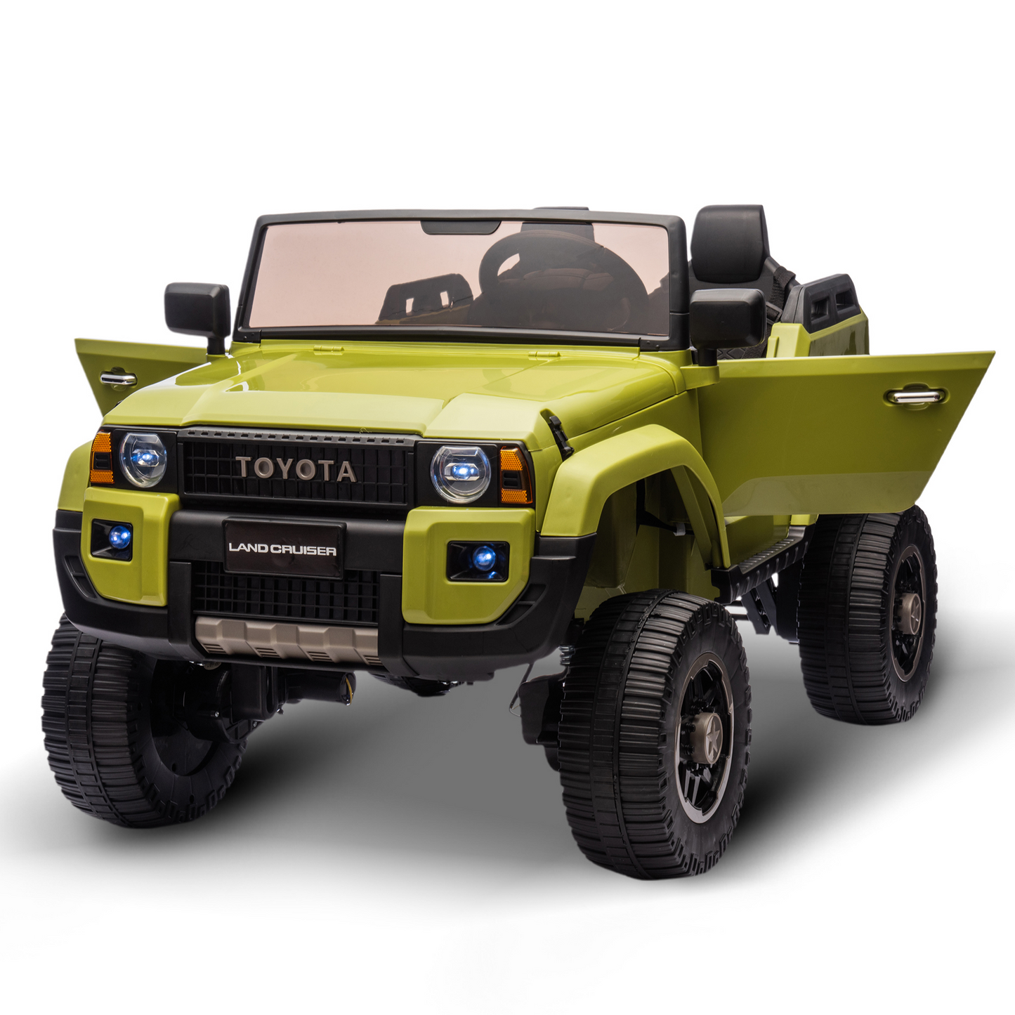 Garvee Ride P Series 24V Kids Electric Ride-On Car w/Parent Remote Control, 4WD/2WD Switch, Bluetooth Music, LED Lights & Shovel – 2-Seater Off-Road Toy for Over 3 Years, ASTM/CPSIA Certified