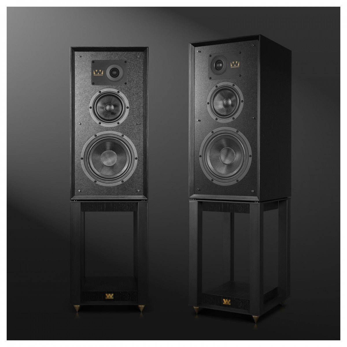 Wharfedale Super Linton Heritage Standmount Bookshelf Speakers Pair - Black Oak